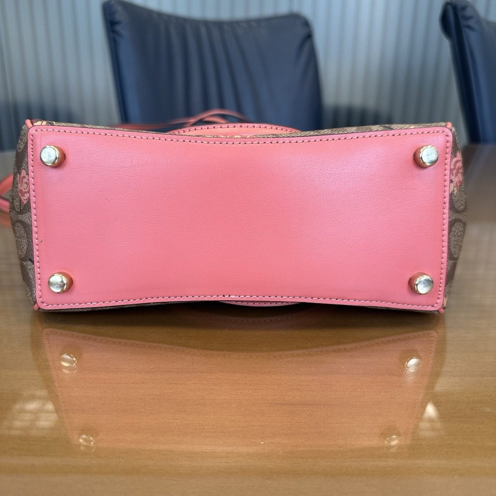 Coach Multicolor Floral Print Signature Coated Canvas and Leather Mini Surrey - Picture 10 of 10